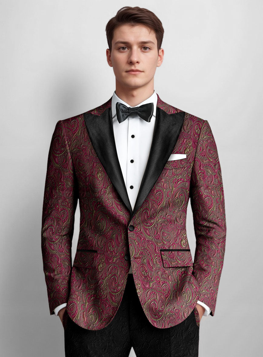 Italian Silk Laerte Tuxedo Blazer - StudioSuits