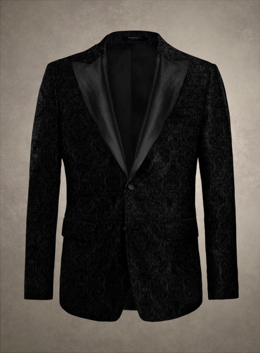 Italian Silk Orieta Tuxedo Blazer - StudioSuits