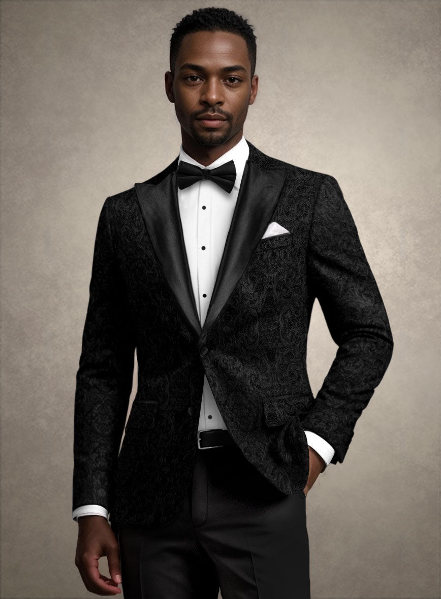 Italian Silk Orieta Tuxedo Blazer - StudioSuits