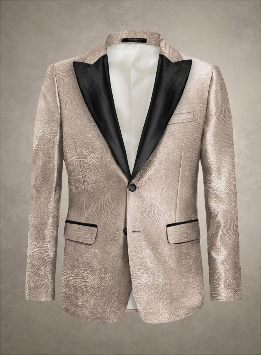 Italian Silk Silvara Tuxedo Jacket - StudioSuits