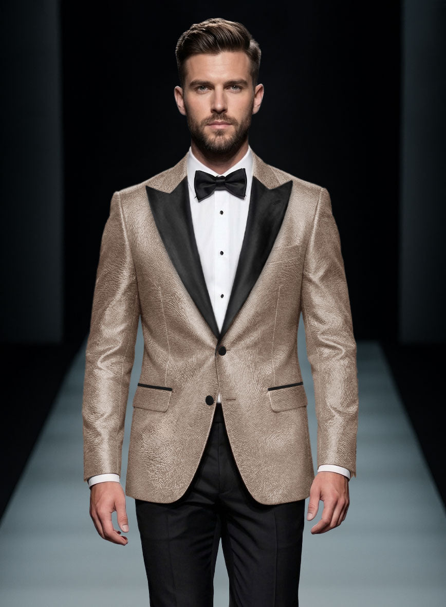 Italian Silk Silvara Tuxedo Jacket - StudioSuits