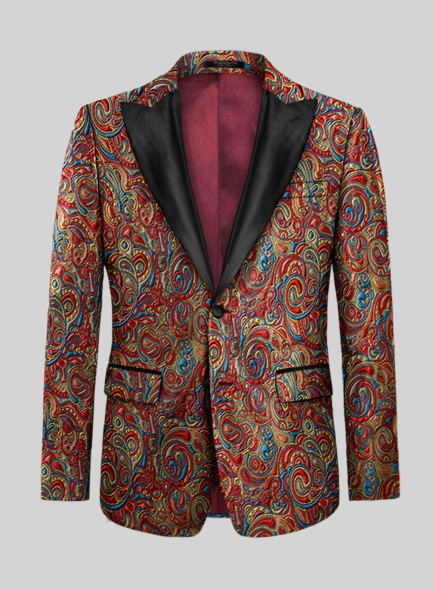 Italian Silk Socorro Tuxedo Blazer - StudioSuits