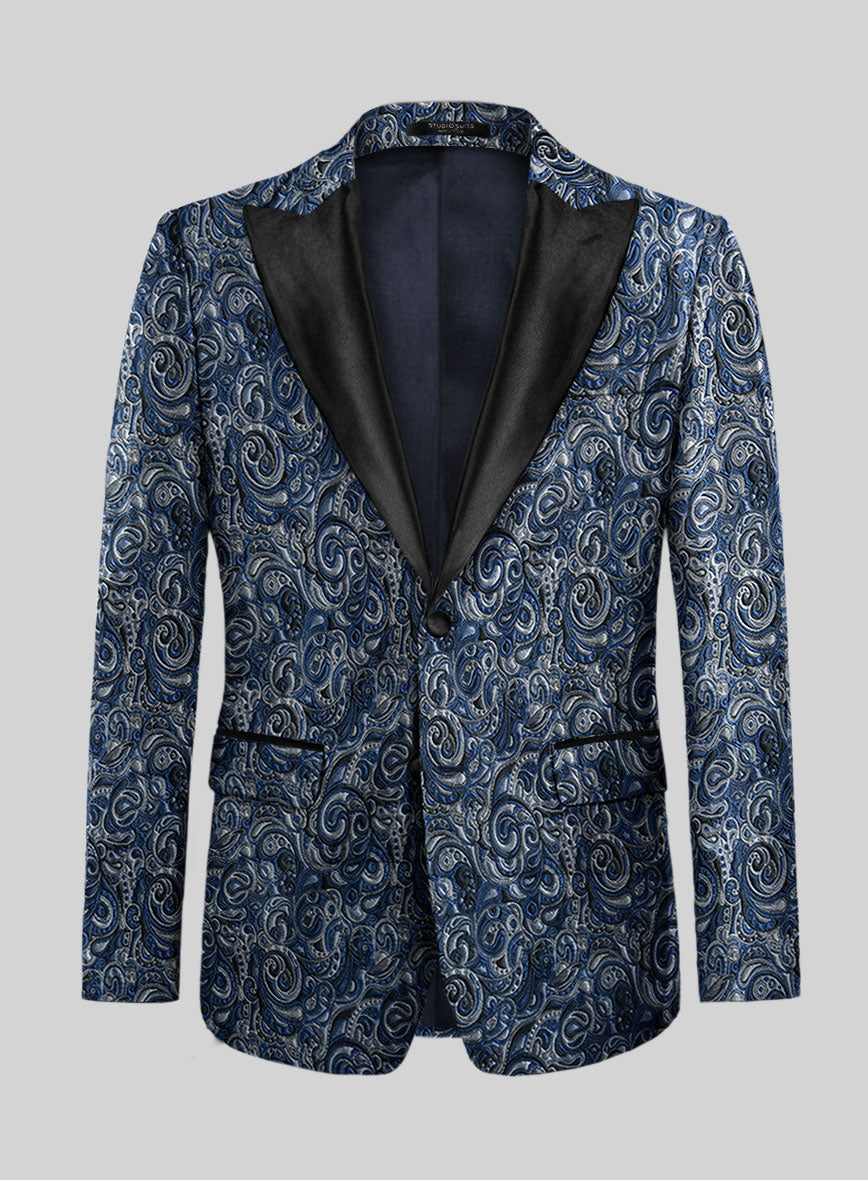 Italian Silk Tecla Tuxedo Blazer - StudioSuits