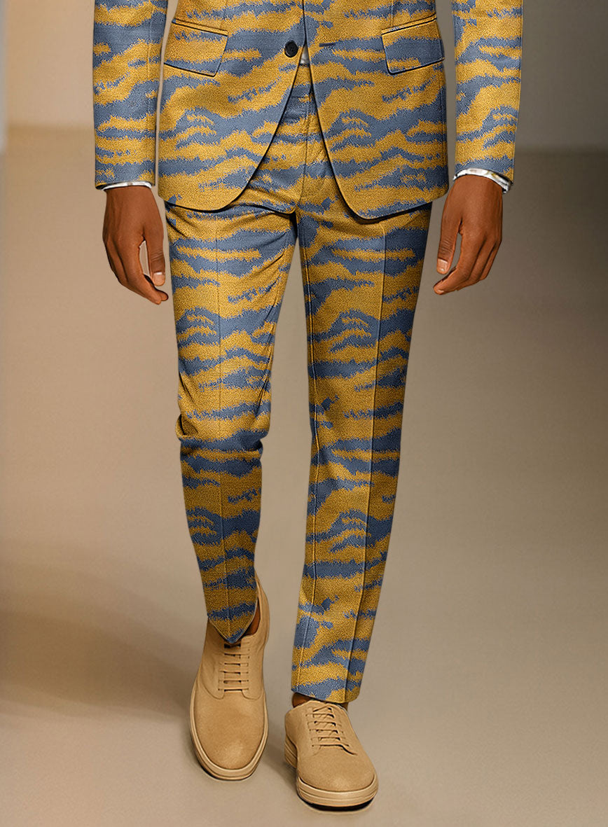 Italian Silk Tigro Luxe Pants - StudioSuits