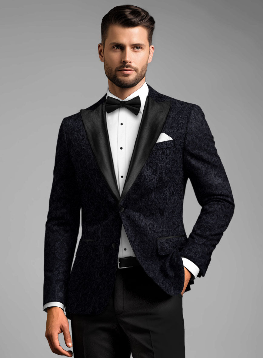 Italian Silk Ziani Tuxedo Blazer - StudioSuits