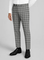 Italian Silverthorn Check Tweed Pants - StudioSuits