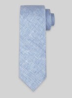 Italian Linen Tie - Sky Blue - StudioSuits