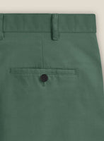 Italian Spring Green Cotton Stretch Shorts - StudioSuits