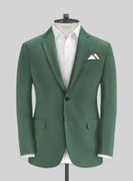 Italian Spring Green Cotton Stretch Suit - StudioSuits