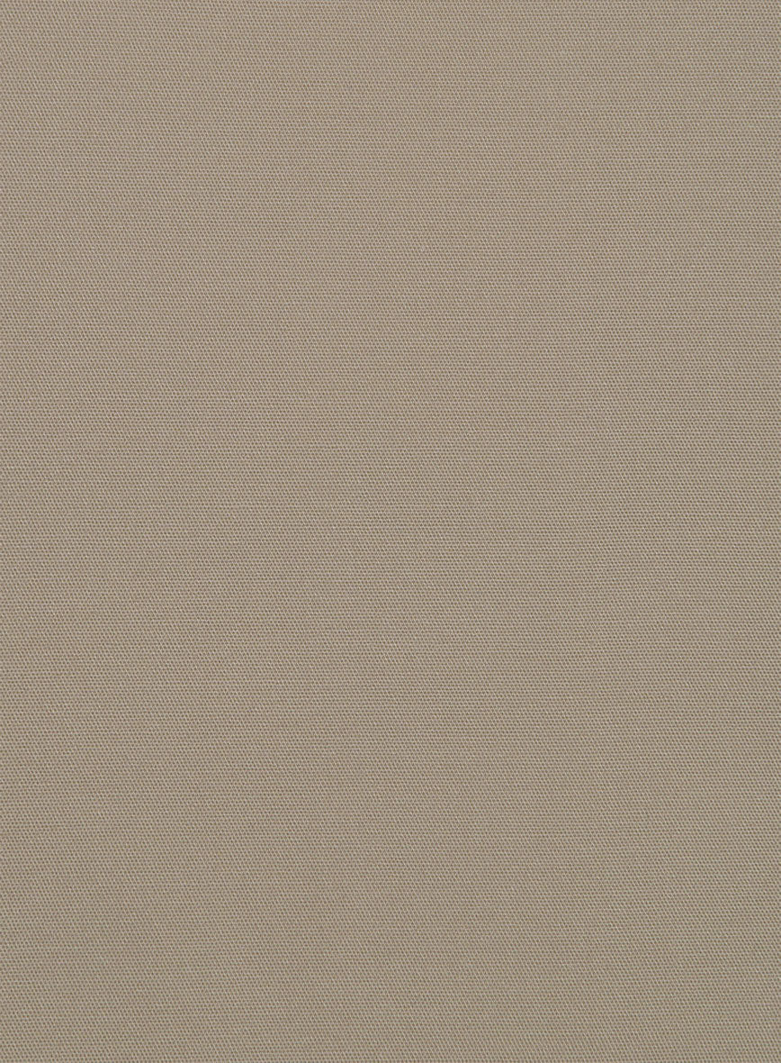 Italian Stone Khaki Cotton Stretch Jacket - StudioSuits