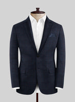 Italian Sway Blue Glen Flannel Suit - StudioSuits