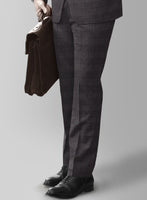 Italian Sway Brown Glen Flannel Suit - StudioSuits