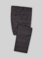Italian Sway Brown Glen Flannel Pants - StudioSuits