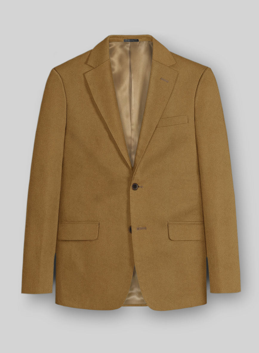 Italian Tan Cotton Stretch Suit - StudioSuits