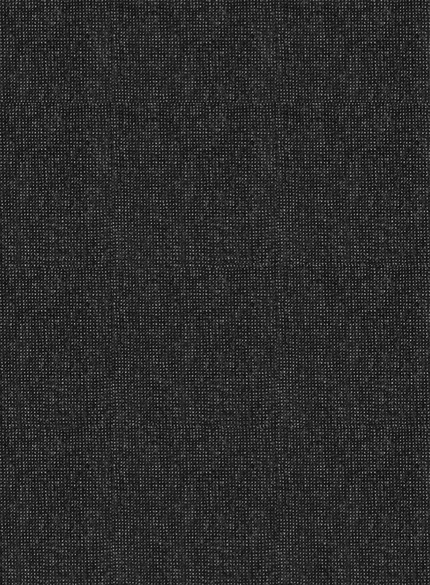Italian Tavi Dark Gray Nailhead Flannel Jacket - StudioSuits
