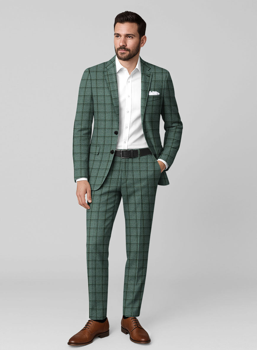 Italian Tealmoor Check Tweed Suit - StudioSuits