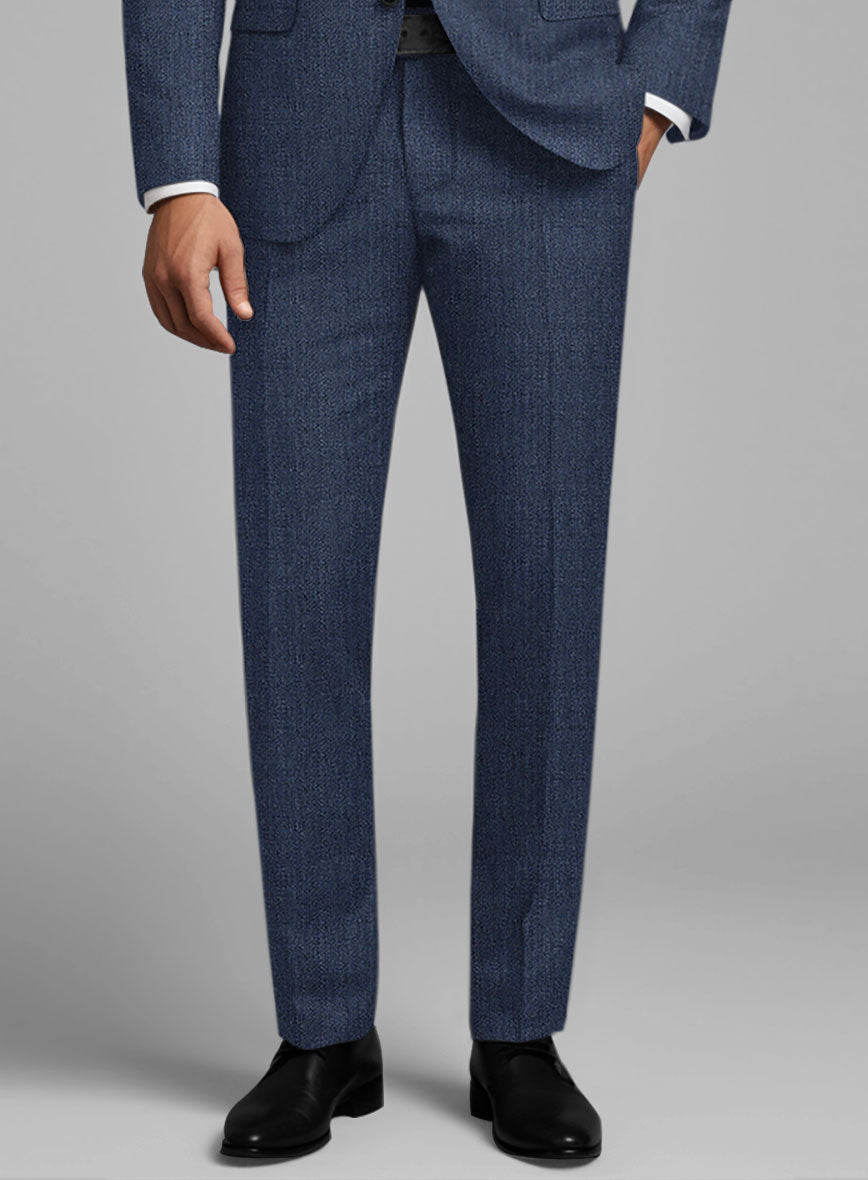 Italian Tela Indigo Blue Wool Suit - StudioSuits