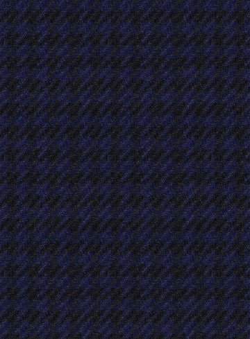 Italian Timas Navy Blue Houndstooth Flannel Jacket - StudioSuits