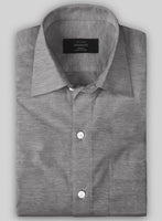 Italian Timber Brown Stretch Cotton Shirt - StudioSuits