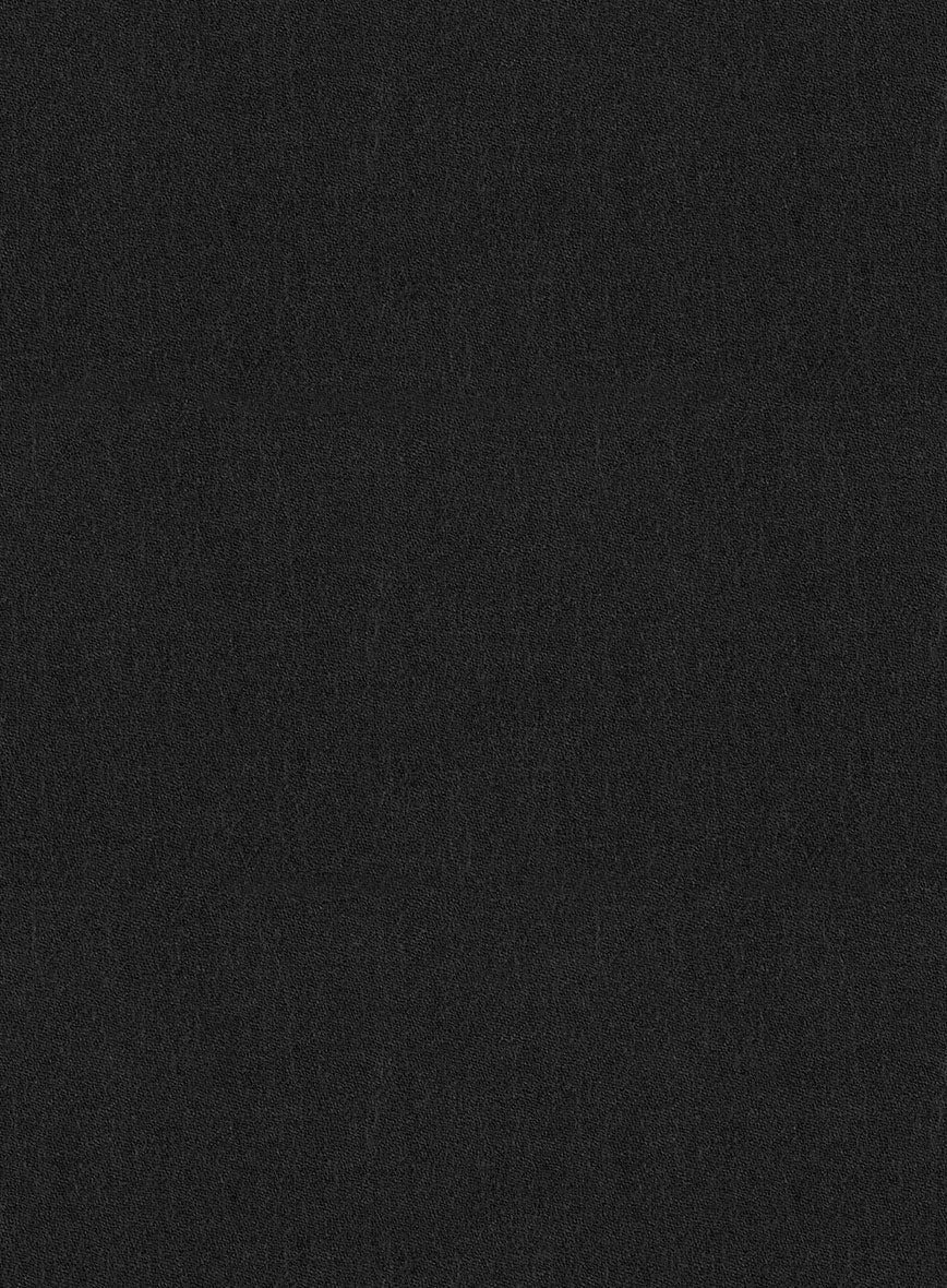 Italian Turna Black Flannel Jacket - StudioSuits