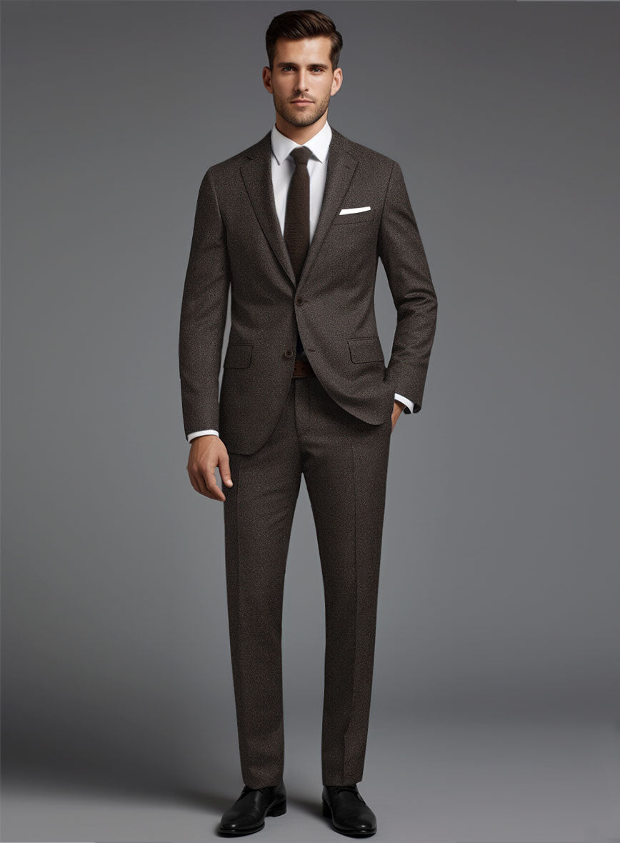 Italian Turna Brown Flannel Suit – StudioSuits