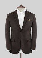 Italian Turna Brown Flannel Suit - StudioSuits