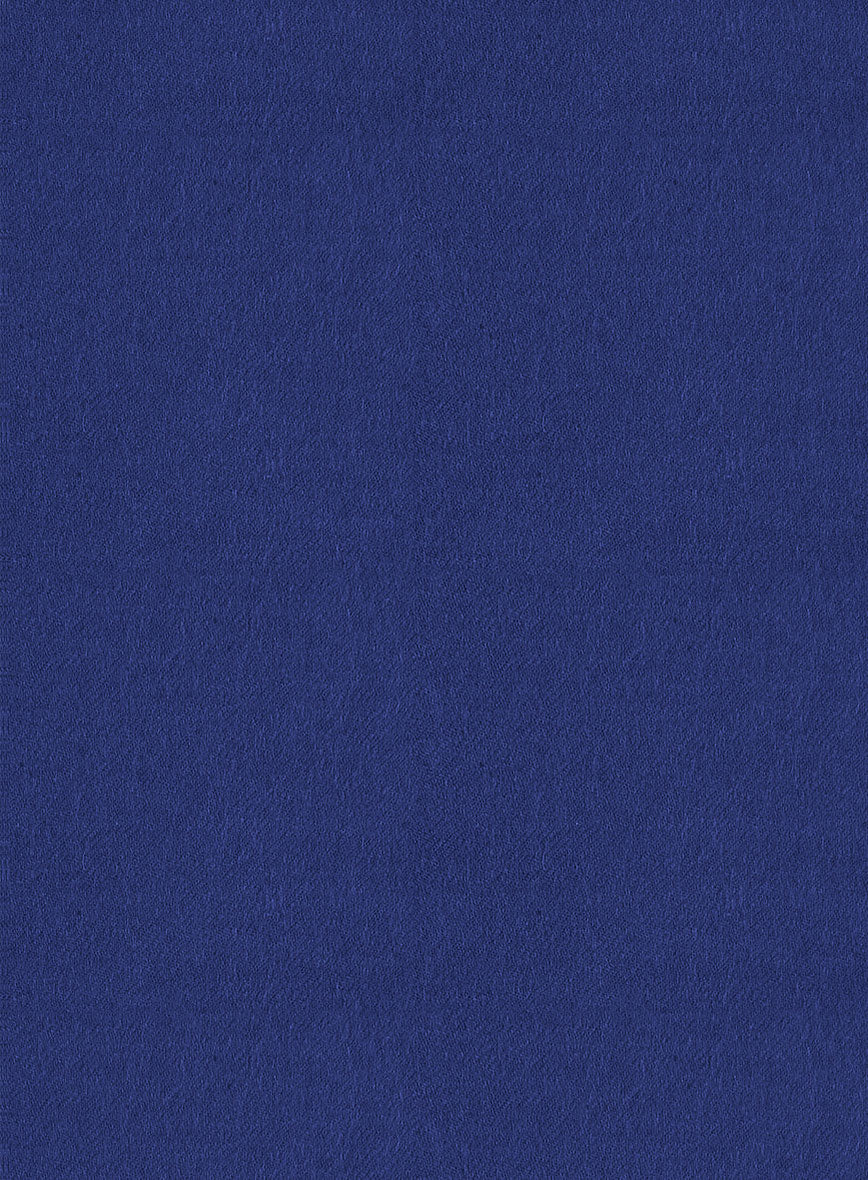 Italian Turna Cobalt Blue Flannel Jacket - StudioSuits