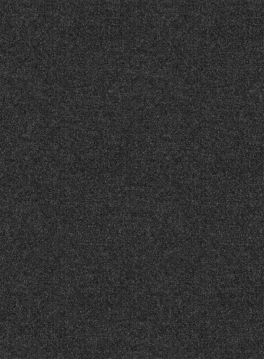 Italian Turna Dark Gray Flannel Jacket - StudioSuits