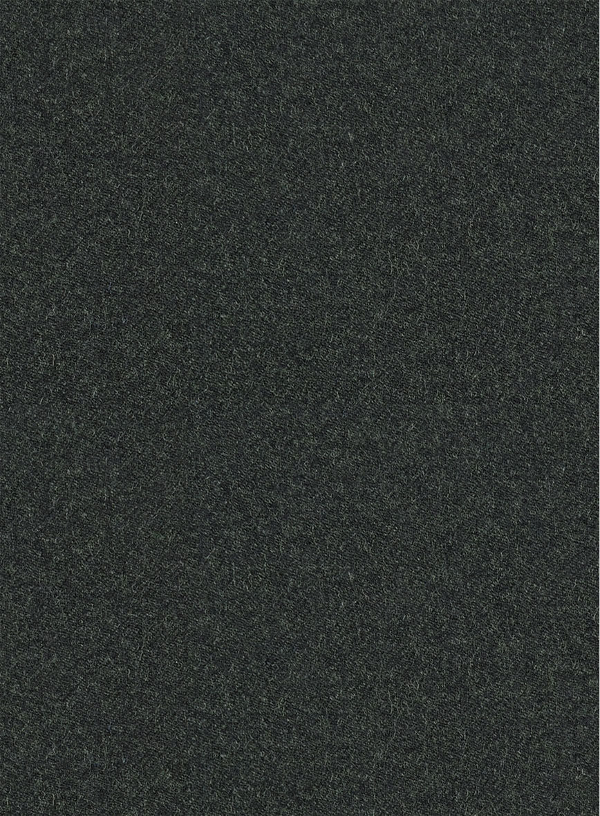 Italian Turna Dark Green Flannel Jacket - StudioSuits