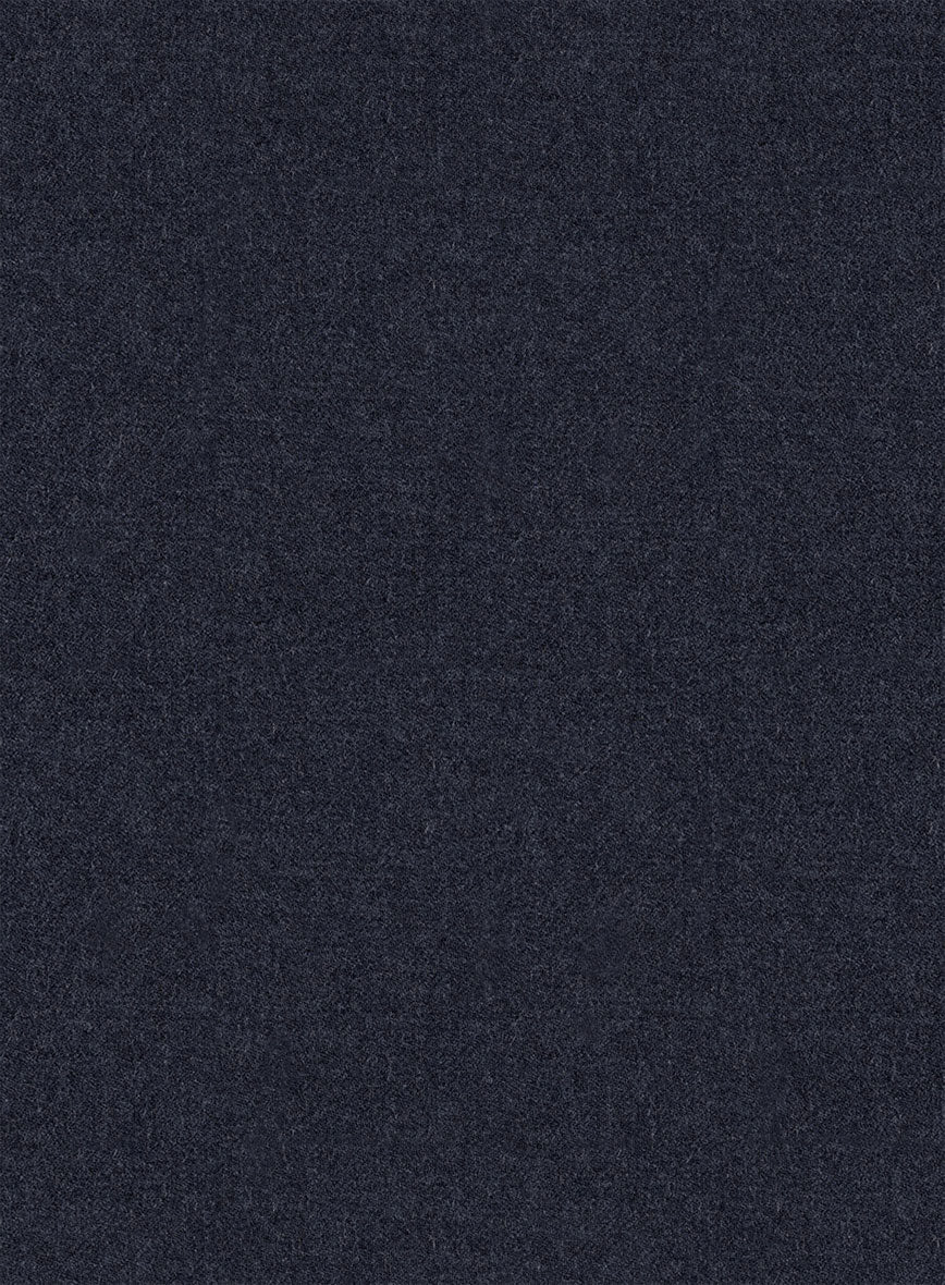 Italian Turna Dark Navy Flannel Suit - StudioSuits