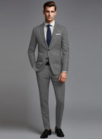 Italian Turna Gray Flannel Suit - StudioSuits