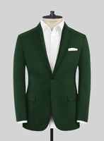 Italian Turna Green Flannel Suit - StudioSuits