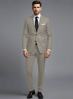 Italian Turna Light Brown Flannel Suit - StudioSuits
