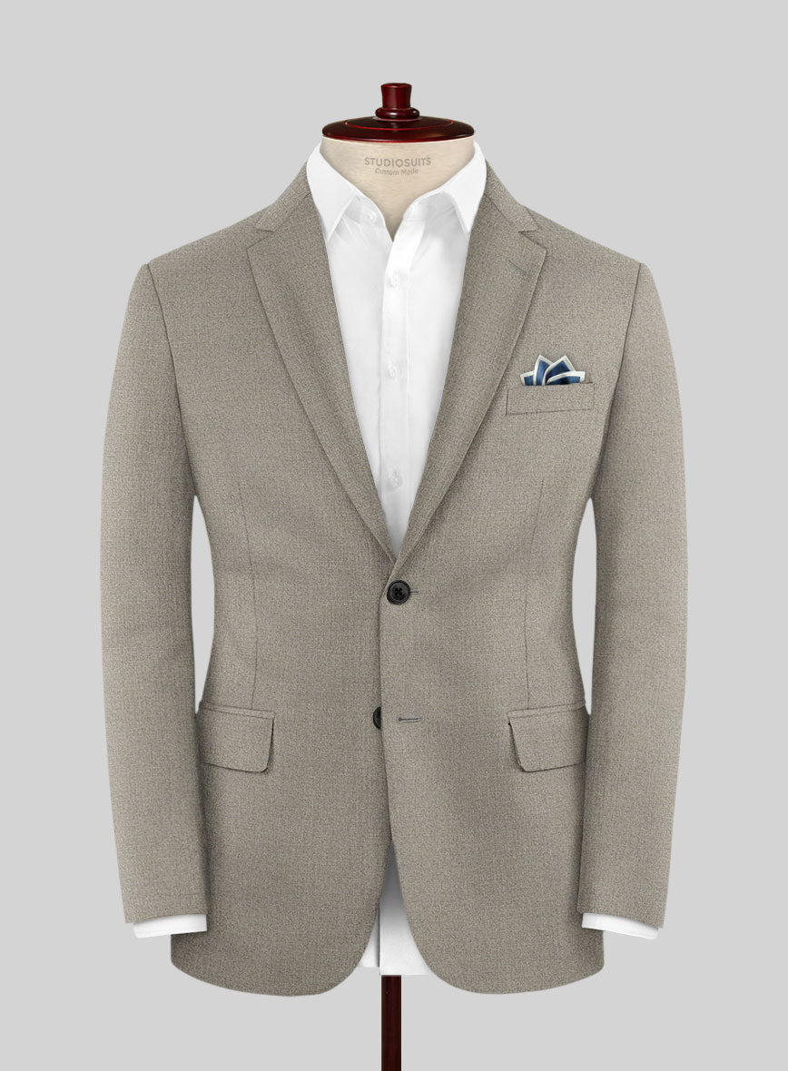 Italian Turna Light Brown Flannel Suit - StudioSuits