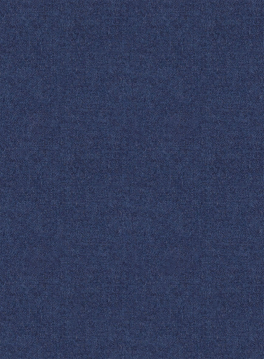 Italian Turna Persian Blue Flannel Pants - StudioSuits