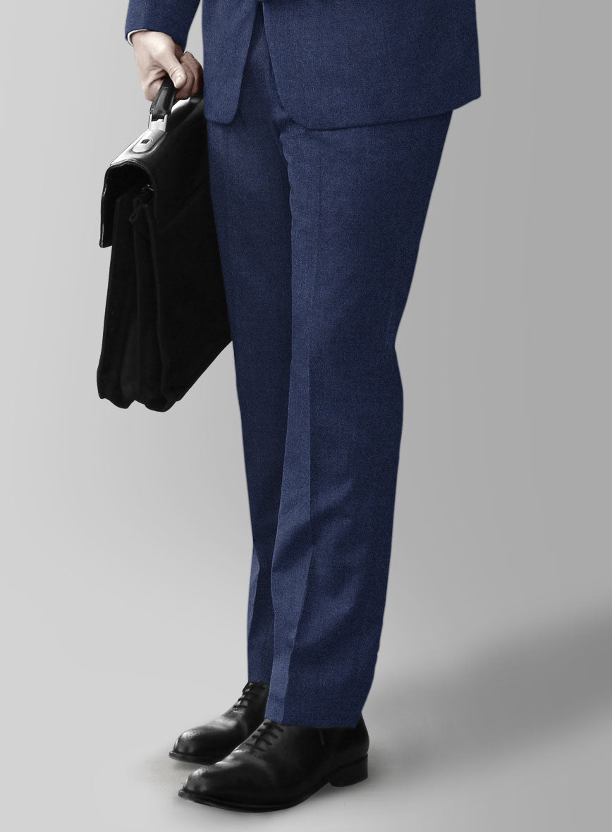 Italian Turna Persian Blue Flannel Suit - StudioSuits
