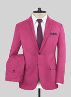 Italian Turna Pink Flannel Suit - StudioSuits