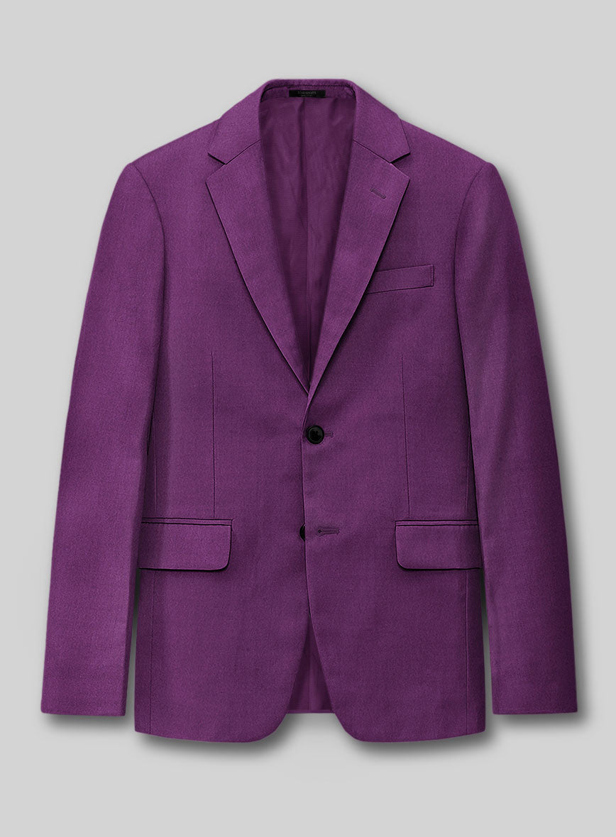 Italian Turna Purple Flannel Jacket - StudioSuits