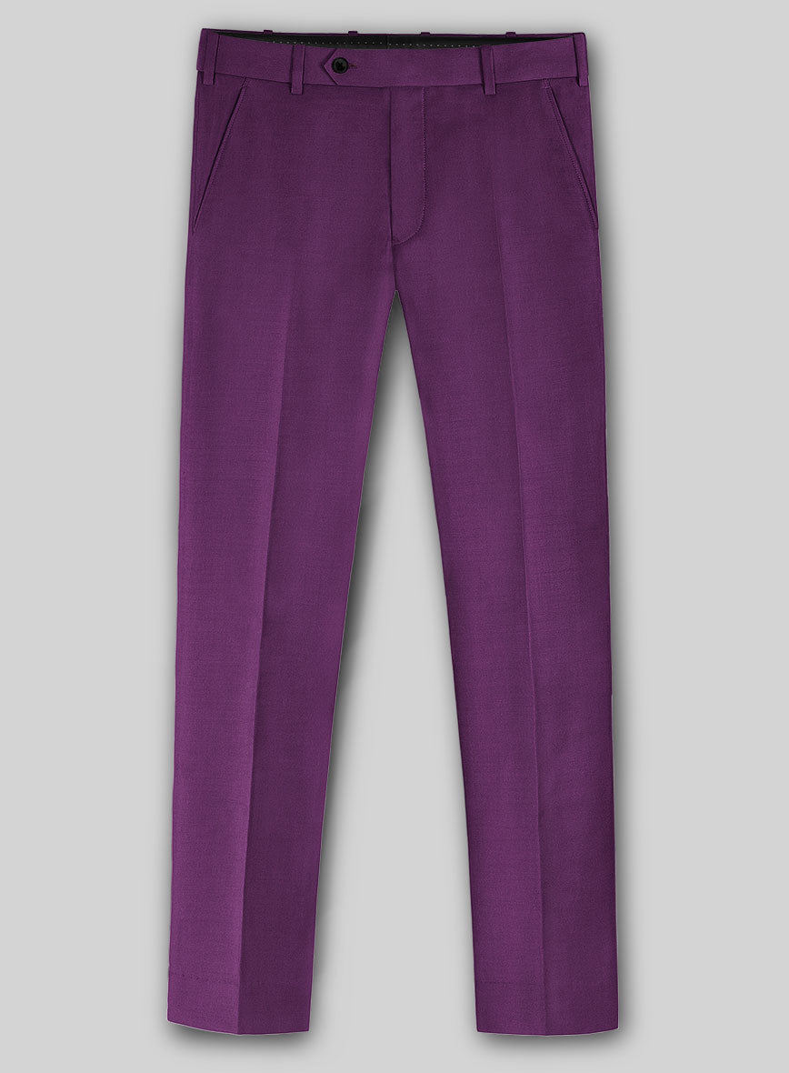 Italian Turna Purple Flannel Suit - StudioSuits