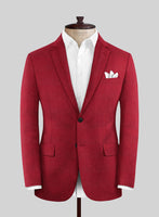 Italian Turna Red Flannel Jacket - StudioSuits