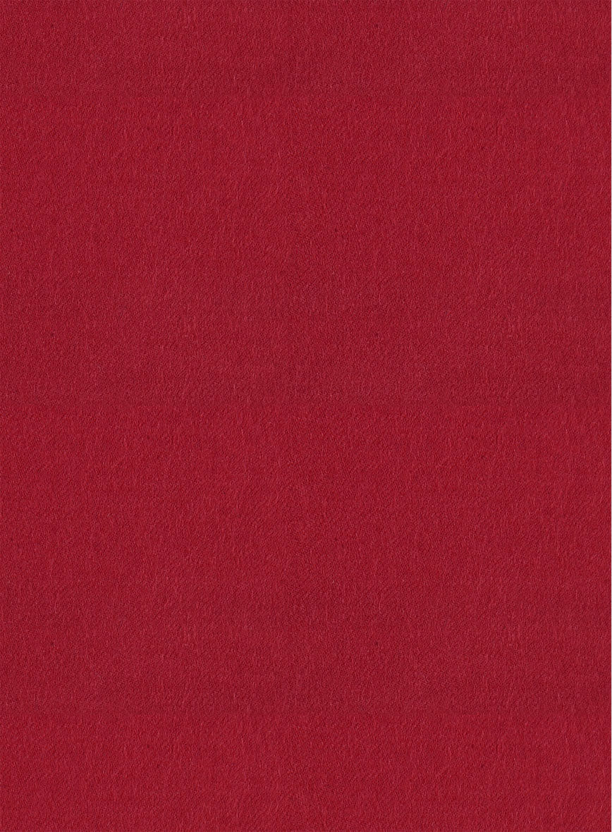 Italian Turna Red Flannel Pants - StudioSuits