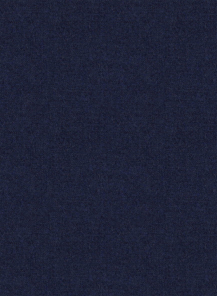 Italian Turna Royal Blue Flannel Jacket - StudioSuits