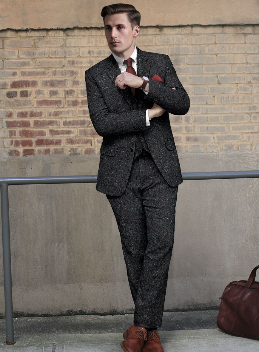 Italian Tweed Ecria Donegal Suit - StudioSuits
