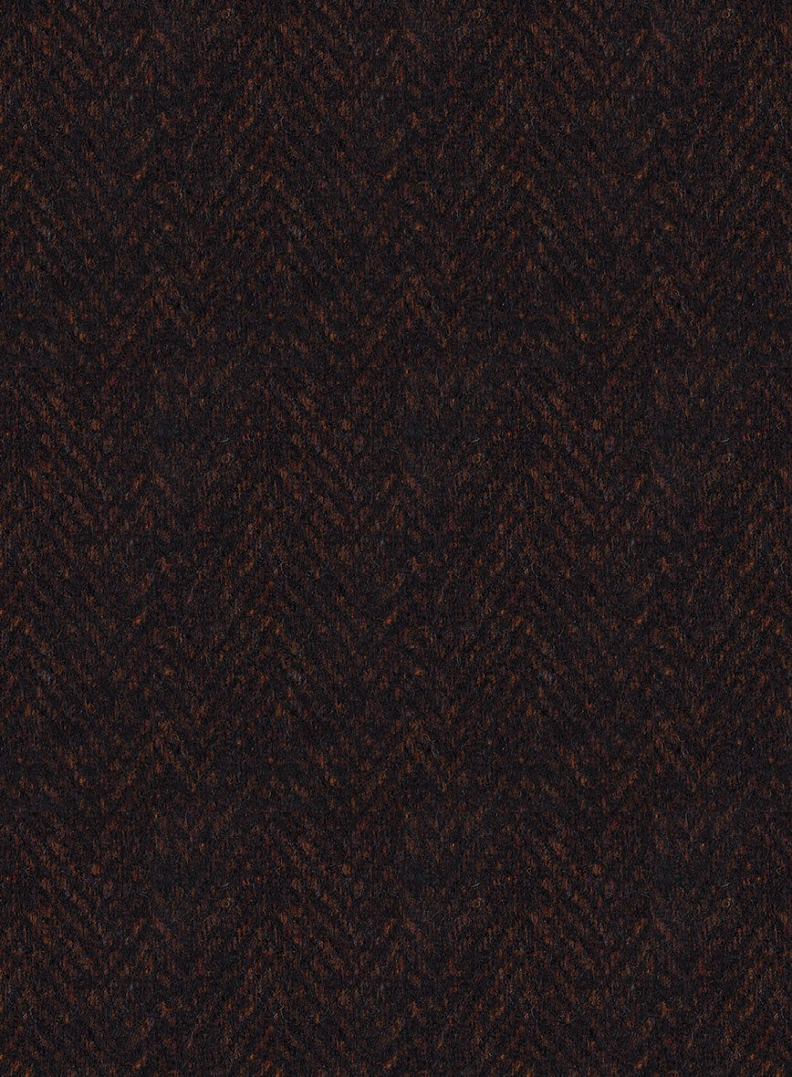 Italian Tweed Herringbone Urbano Pants - StudioSuits