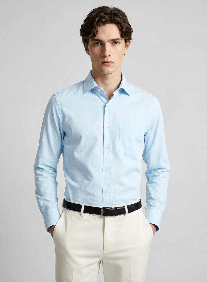 Italian Velaro Blue Shirt - StudioSuits