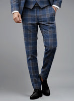 Italian Vincenzo Check Tweed Pants - StudioSuits