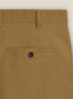 Italian Walnut Brown Cotton Stretch Shorts - StudioSuits