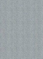 Italian Wide Herringbone Light Blue Tweed Jacket - StudioSuits