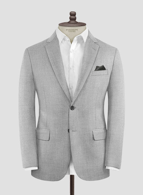 Italian Wool Cashmere Harbour Gray Jacket - StudioSuits