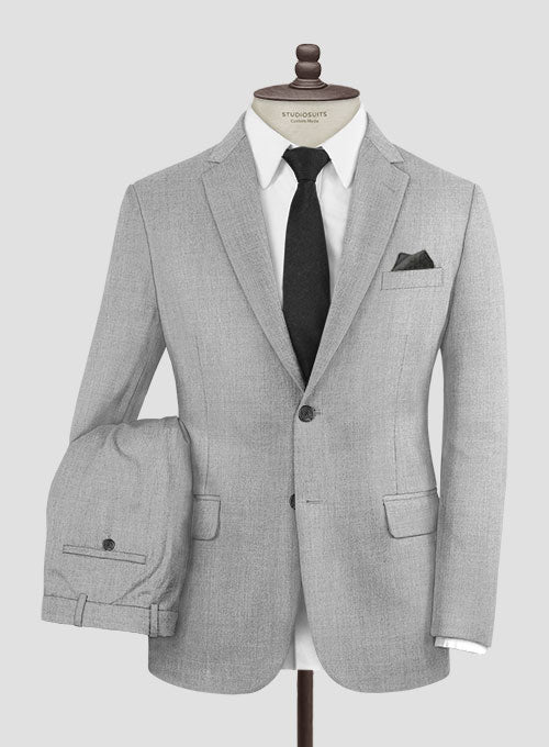 Italian Wool Cashmere Harbour Gray Suit - StudioSuits